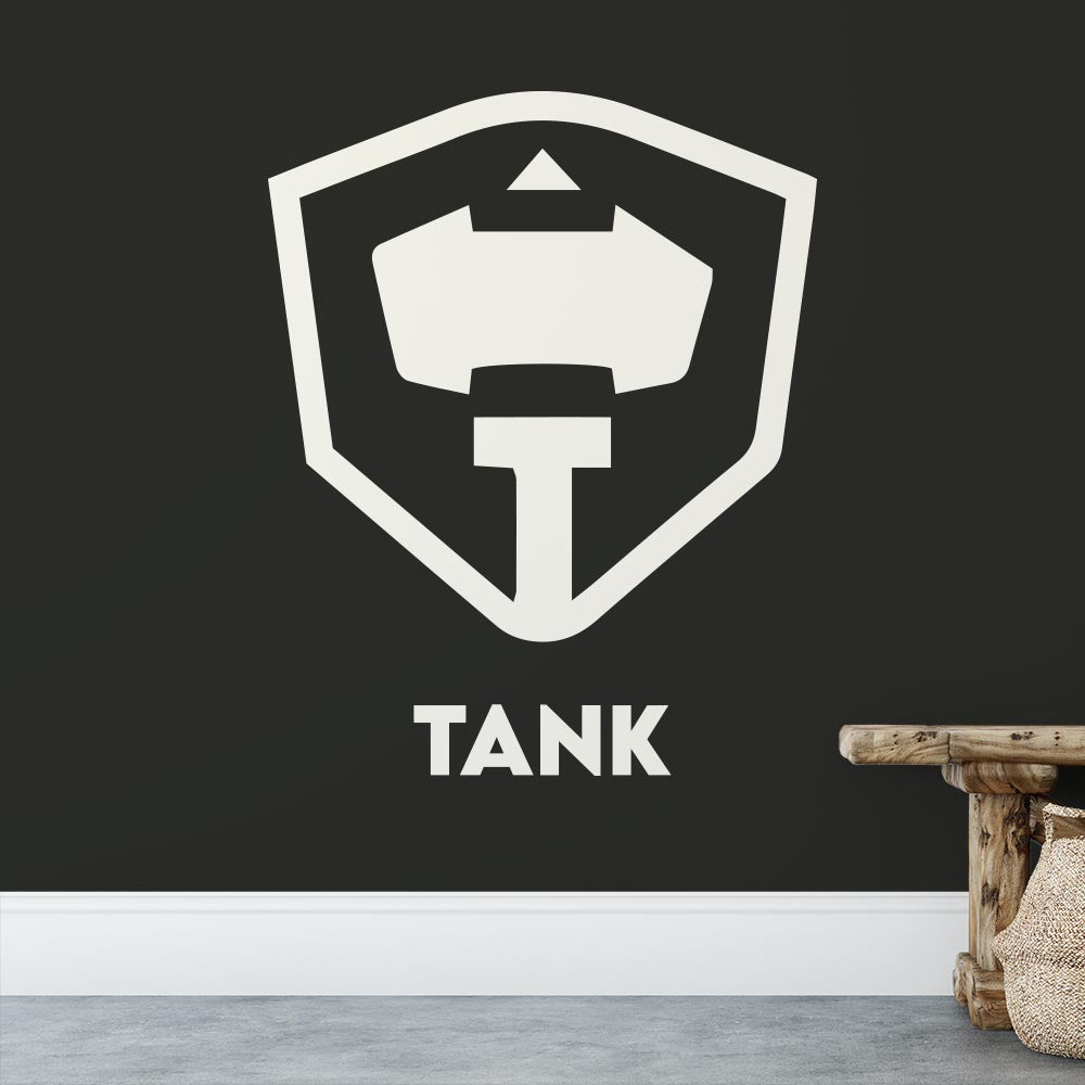 League of Legends Tank Icon Wall Sticker | Apex Stickers