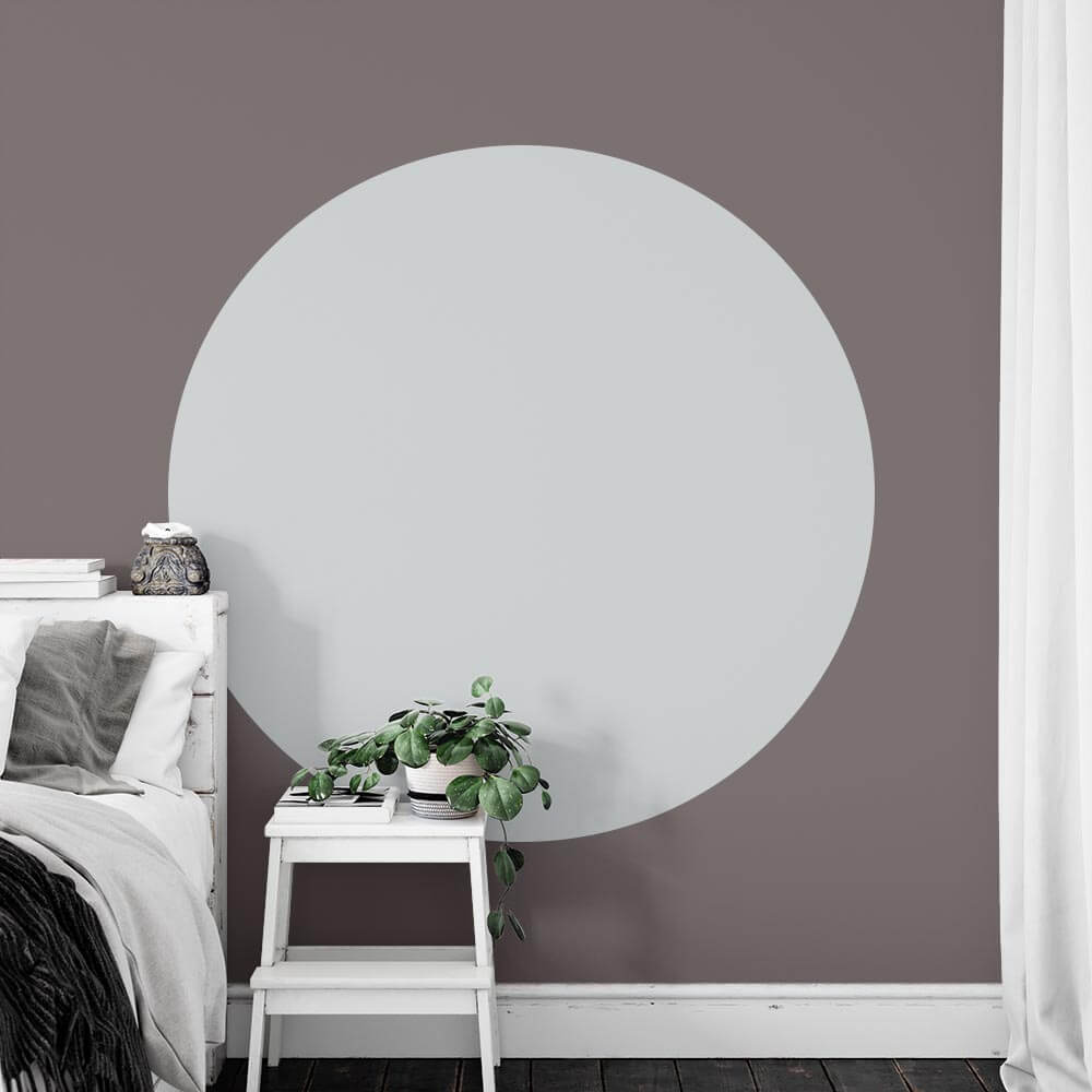 Circle Shape Colour Block Wall Sticker | Apex Stickers