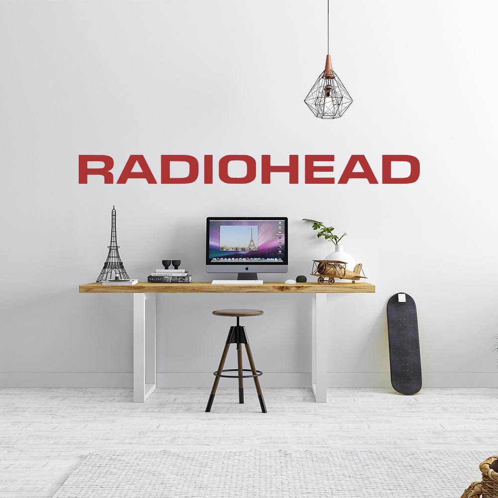 Radiohead Band Logo Wall Sticker | Apex Stickers