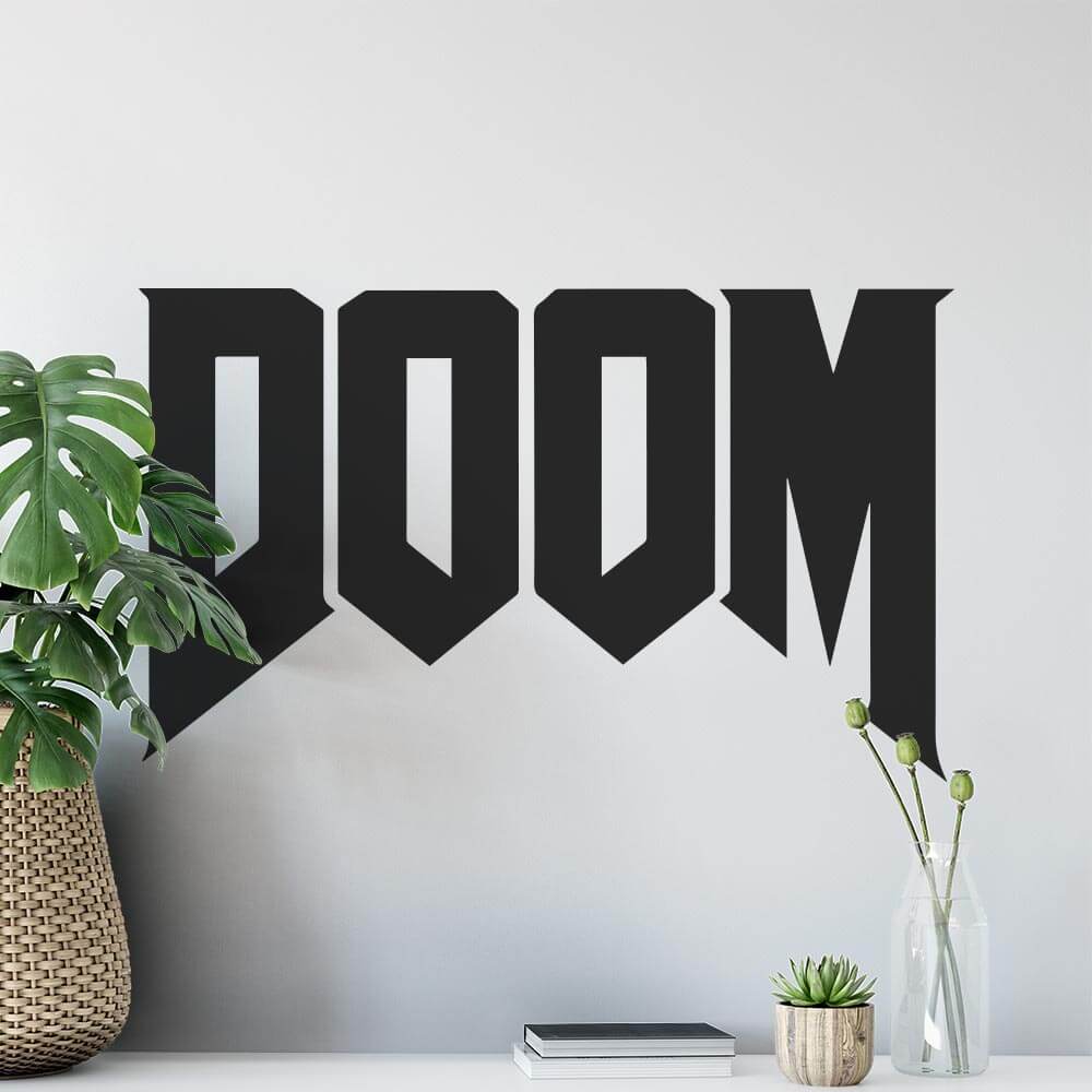 Doom Logo Wall Sticker | Apex Stickers