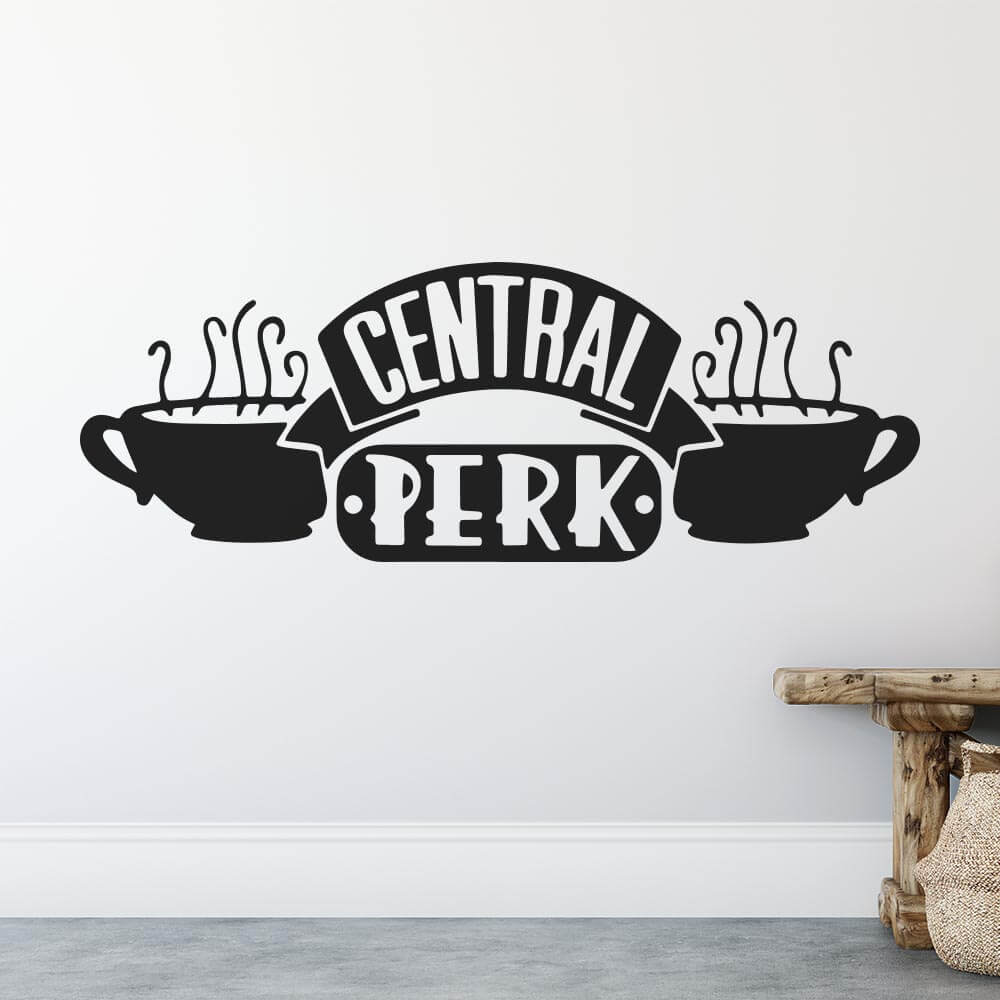 Friends TV Show Central Perk Logo Wall Sticker | Apex Stickers