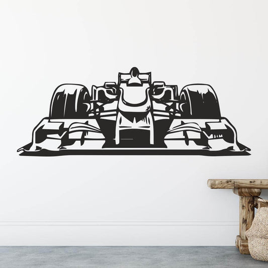 F1 Front View Formula One Race Car Wall Sticker | Apex Stickers