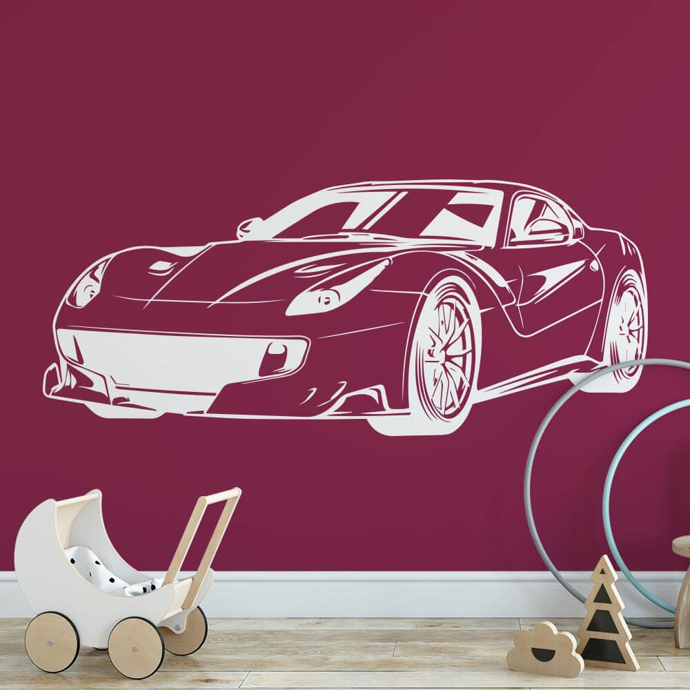 Ferrari Sports Car Wall Sticker | Apex Stickers