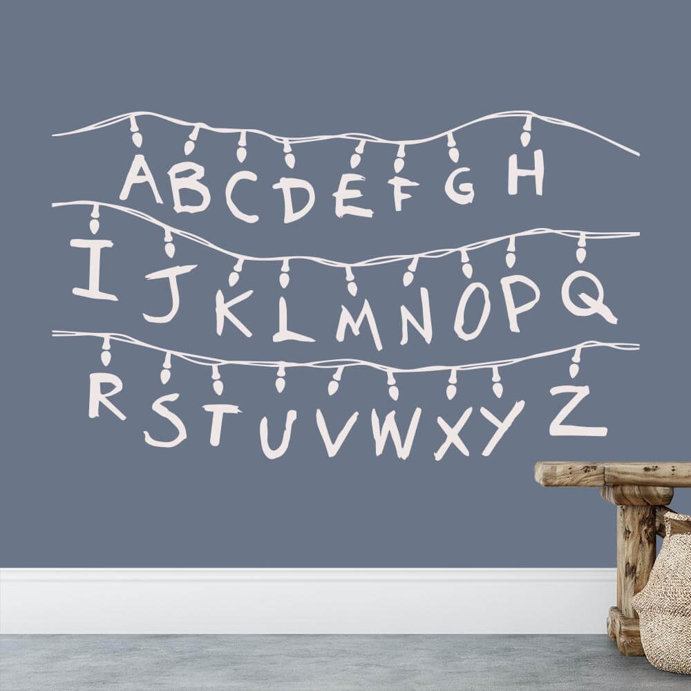 Stranger Things Alphabet Wall Sticker | Apex Stickers