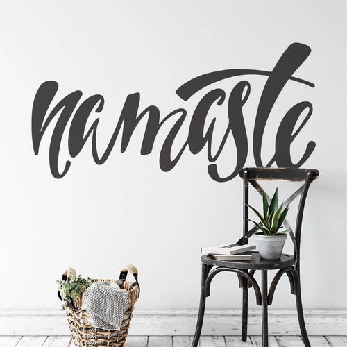 Namaste Yogo Meditation Spiritual Wall Sticker | Apex Stickers