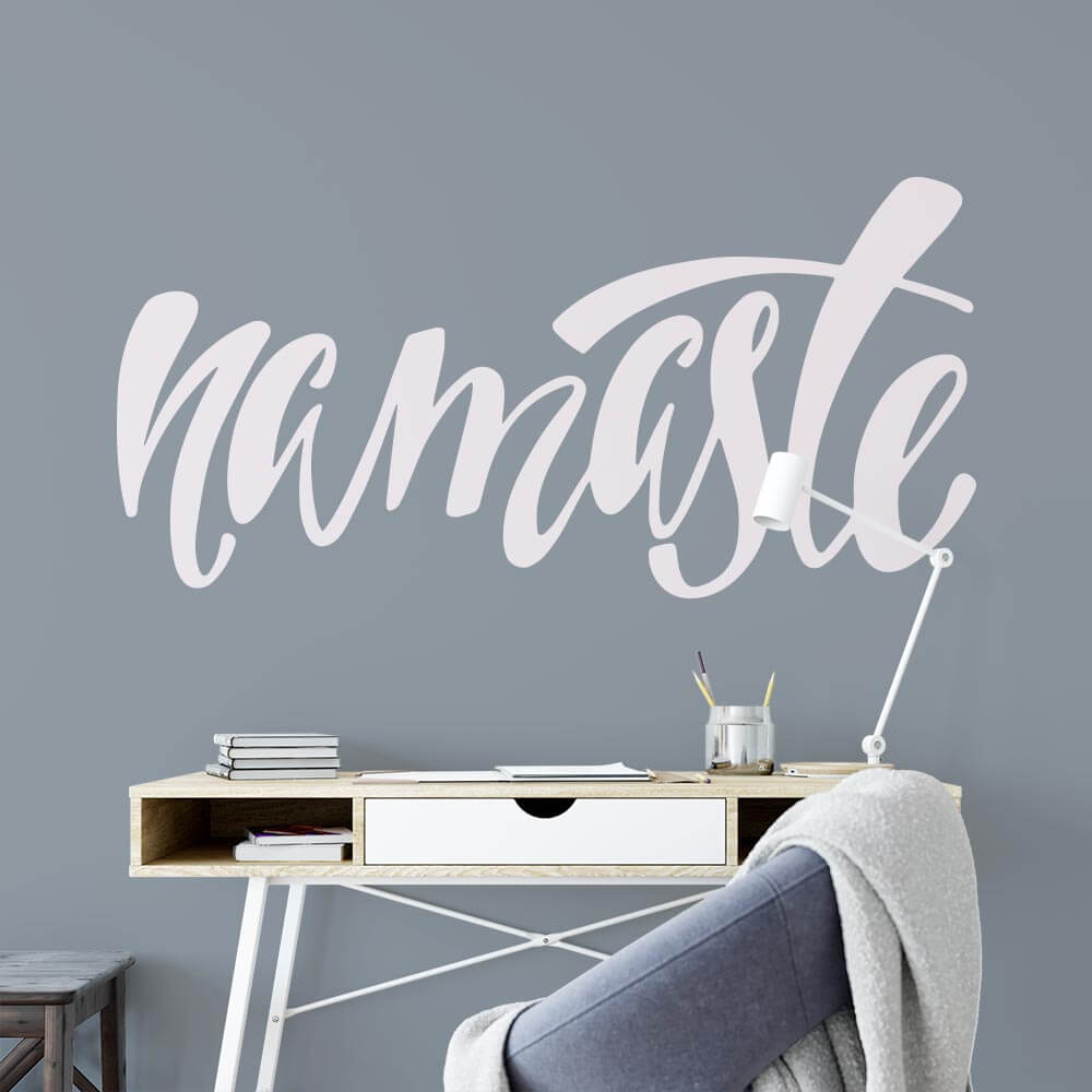 Namaste Yogo Meditation Spiritual Wall Sticker | Apex Stickers