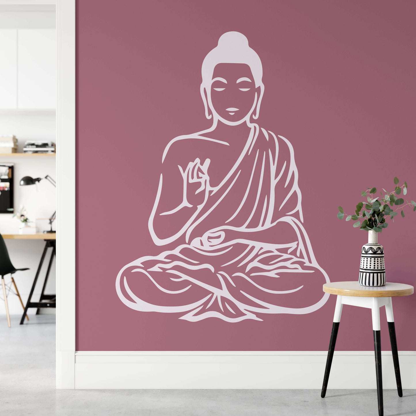 Buddha Yoga Meditation Spiritual Wall Sticker | Apex Stickers