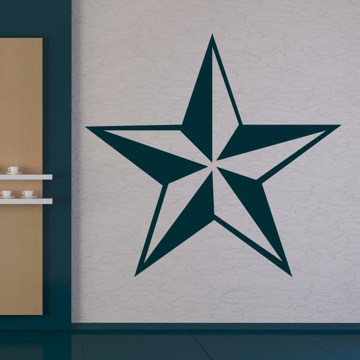 Nautical Punk Star Wall Art Sticker | Apex Stickers