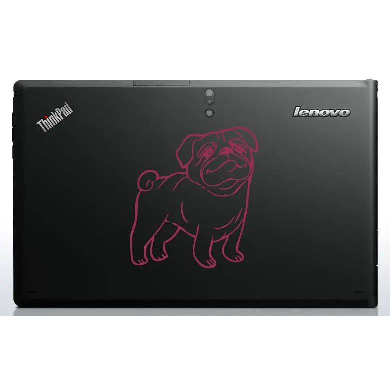 Pug Dog Cartoon Bumper/Phone/Laptop Sticker n/a