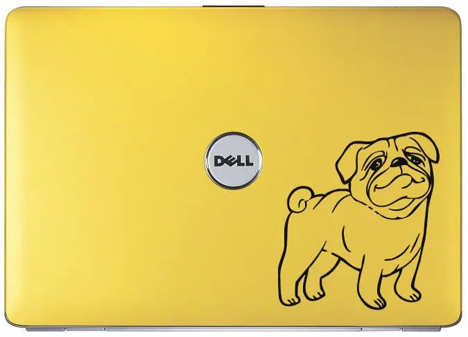 Pug Dog Cartoon Bumper/Phone/Laptop Sticker n/a